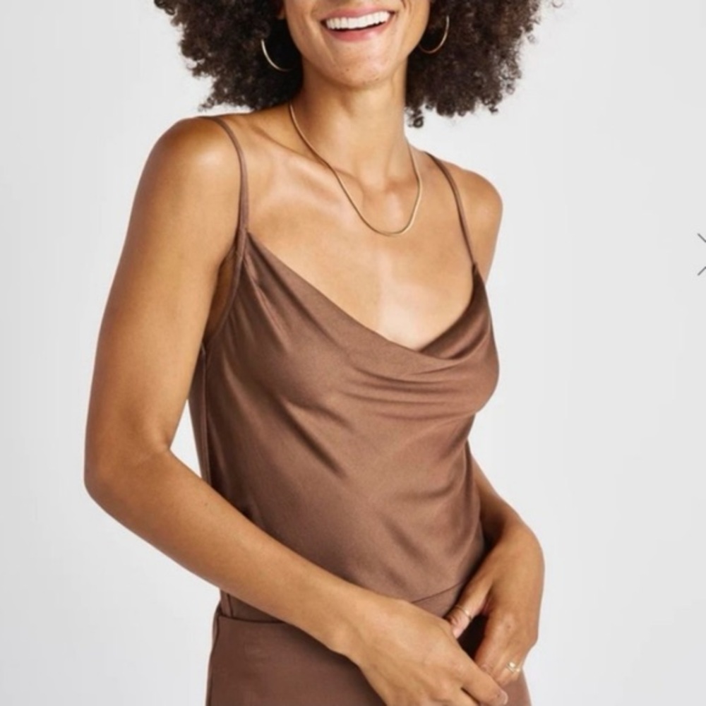 NWT SPLENDID CHELSEA COWL TANK XS WALNUT‎